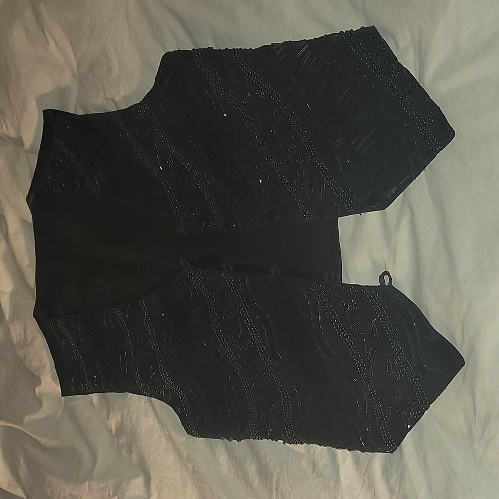 Cache Beaded Button-Down Vest - image 6